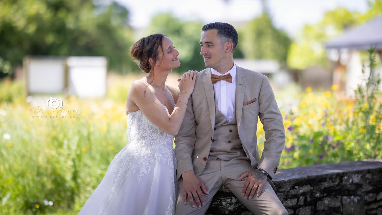 Clip Mariage Mélissa & Anthony par Brahim HACHLAF© filmé et projeté le soir même.