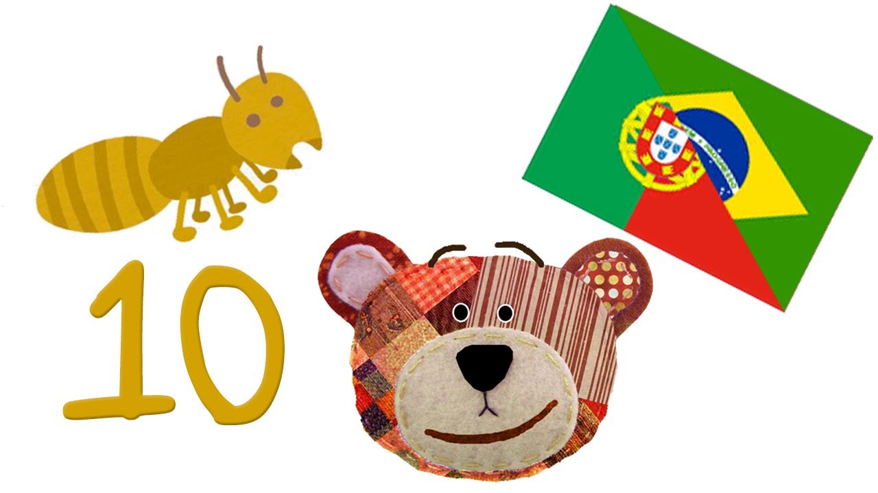 Apprendre les chiffres avec les insectes en portugais
