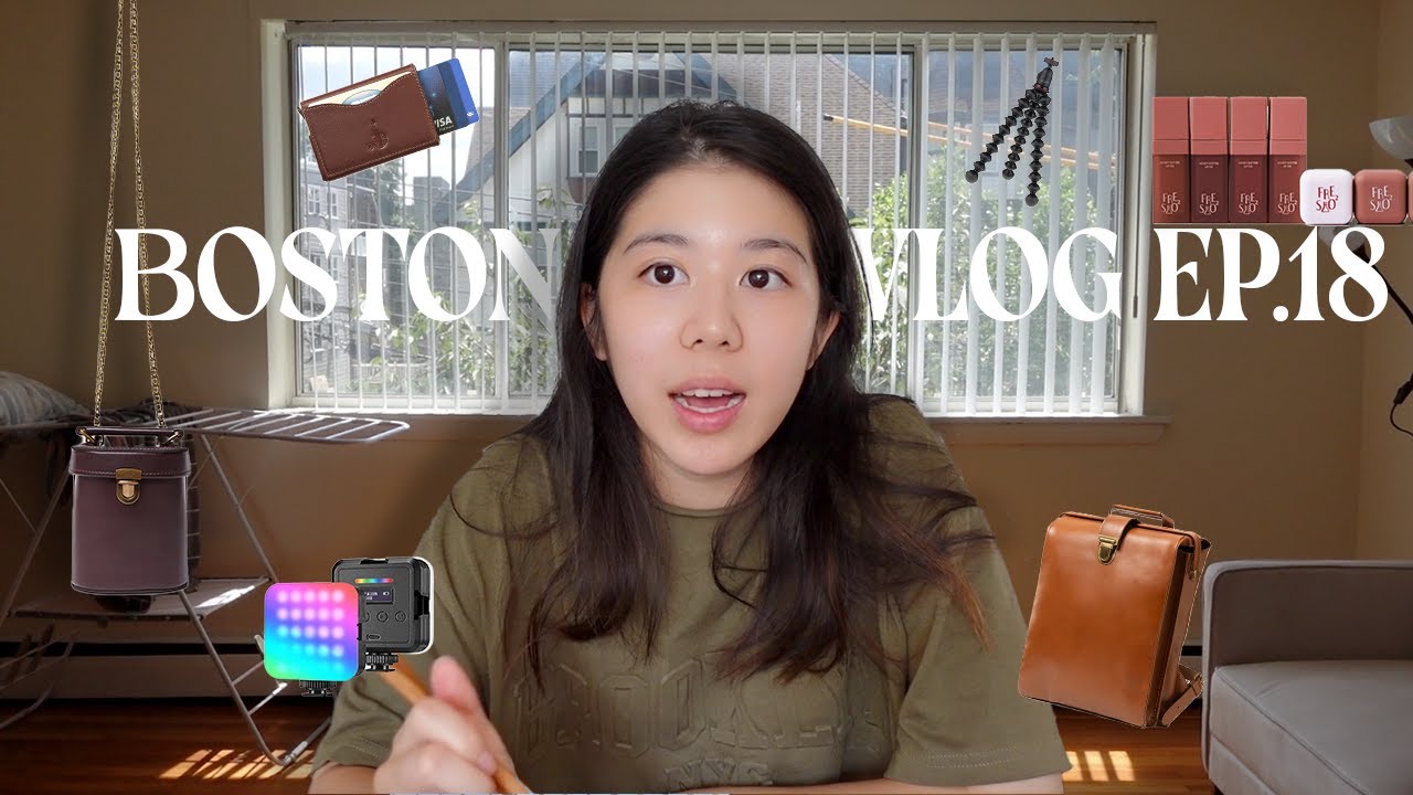 Boston Vlog Ep.18 | 告別初次租屋的家 | 開箱近期最愛的質感包包+拍攝器材✨