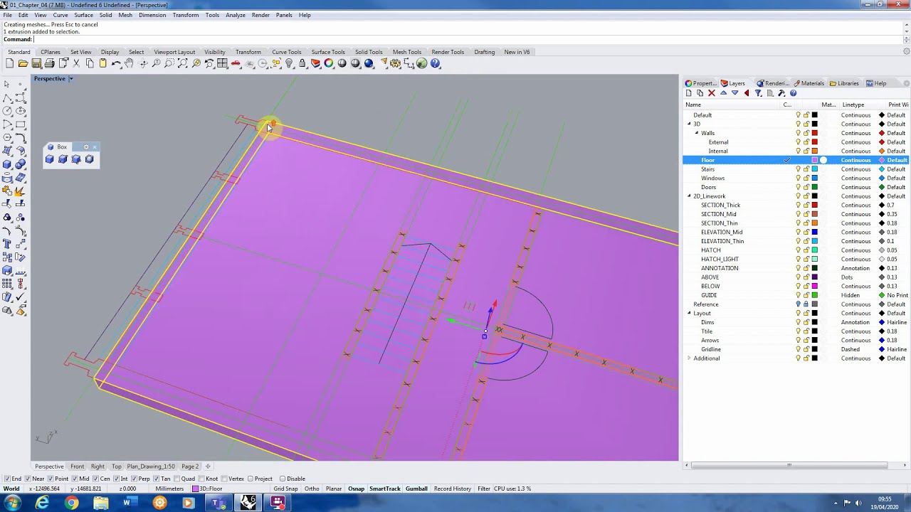 Rhino 3D — Часть 1 — Введение в архитектурное 3D-моделирование