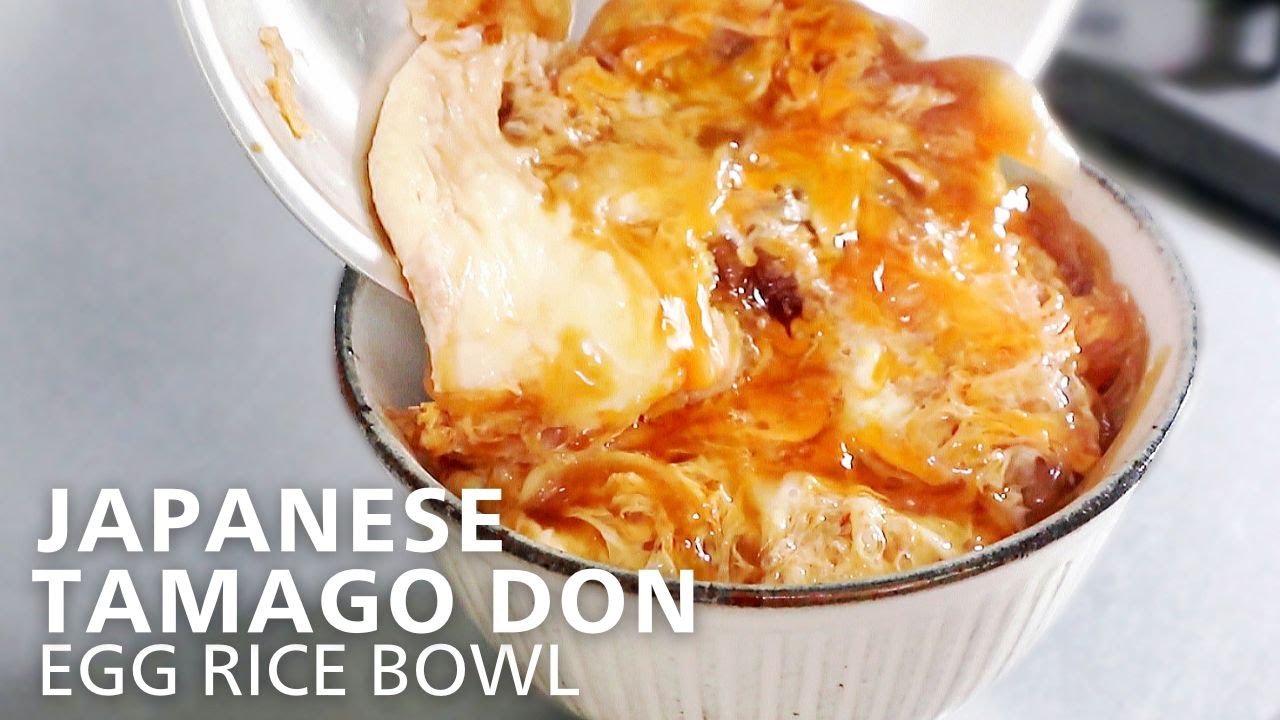 [Tamago Donburi] How to make this delicious egg rice bowl without chicken! [Only onion and egg!]