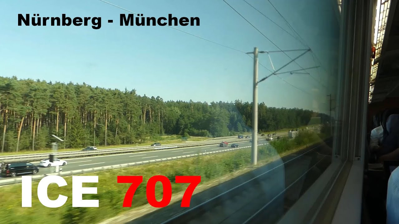 [280 km/h] Nürnberg - München komplett mit dem ICE 1 / ICE 707
