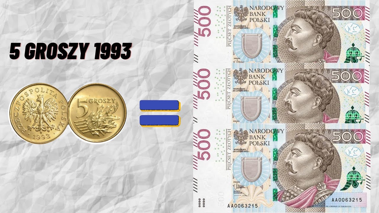 III RP. 5 Groszy 1993, sprzedane za 1500 złotych !