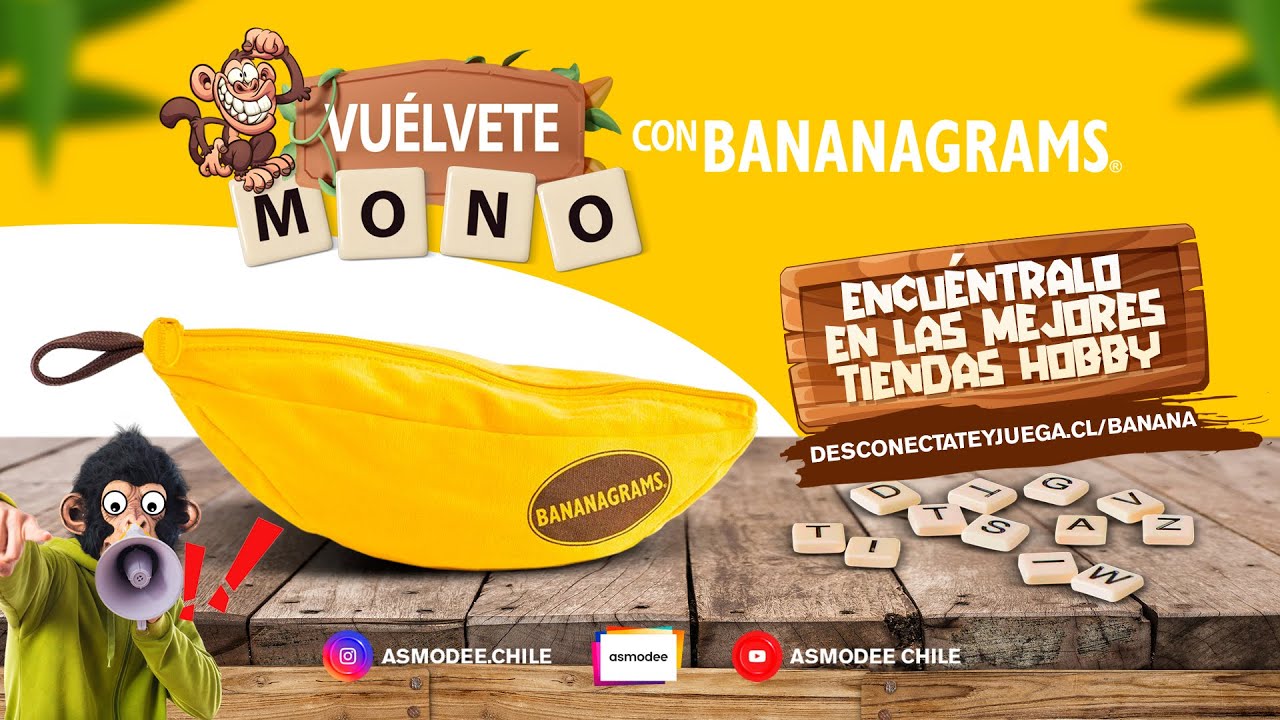 Bananagrams, el juego que te volverá mono.