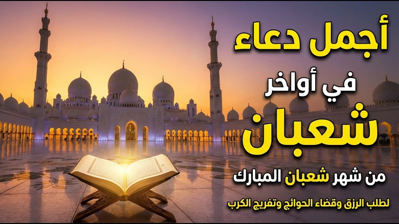 دعاء فى العشر الاواخر من شهر شعبان في يوم 27 لا يرد فيها الدعاء والشفاء العاجل وقضاء الحوائج 🤲(4k)