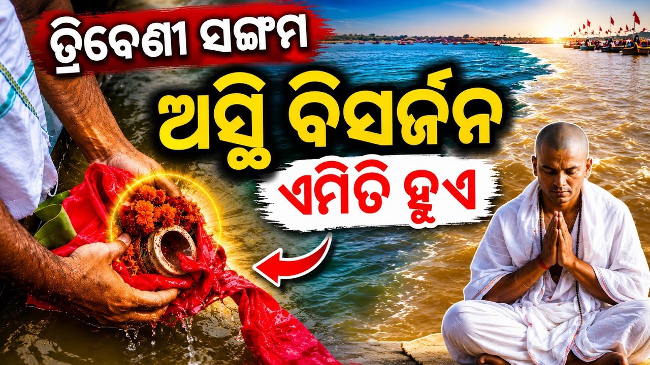 ଅସ୍ଥି ବିସର୍ଜନ ହେଲା 🙏 Prayagraj Triveni Sangam Asthi visarjan ! Odisha to Prayagraj 