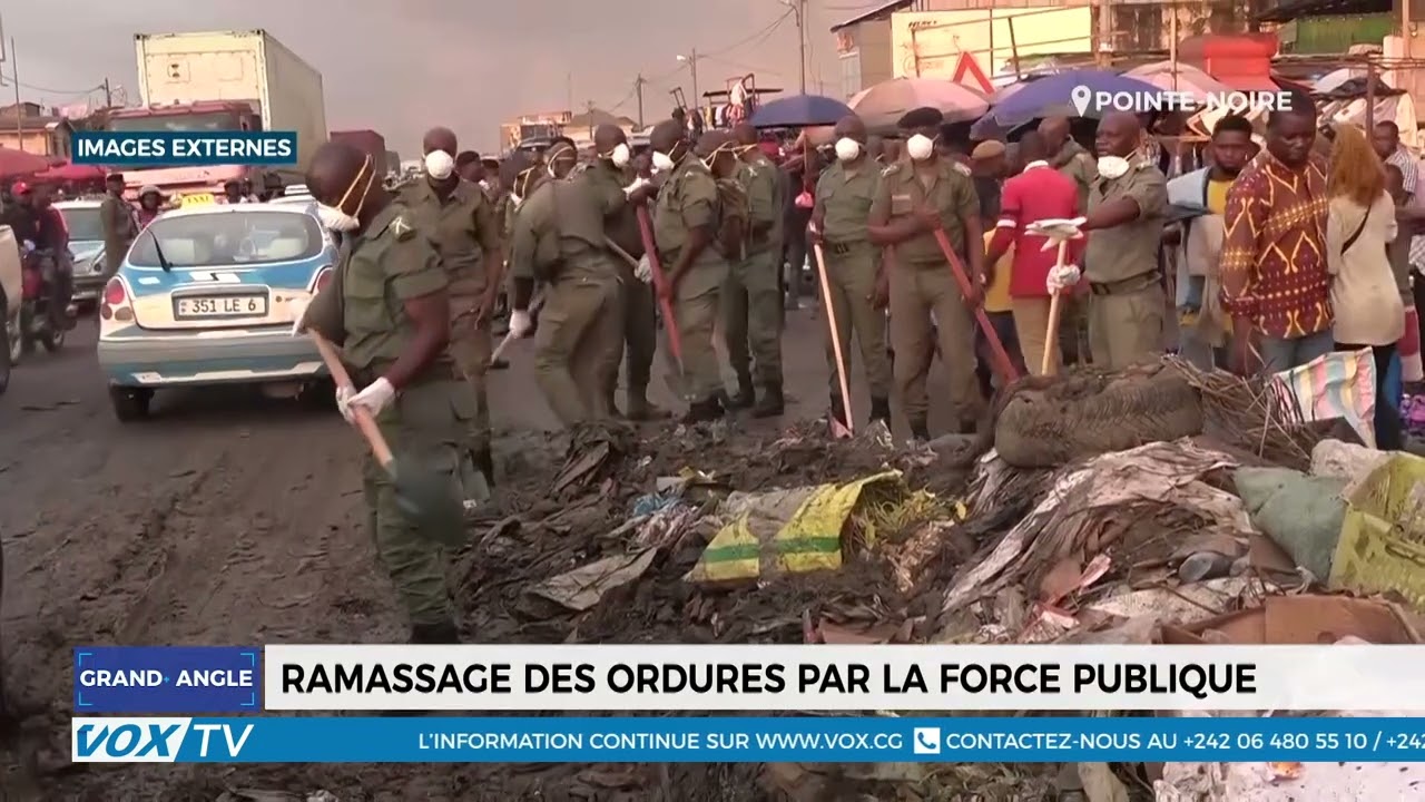 Ramassage des ordures par la force publique à Pointe-Noire
