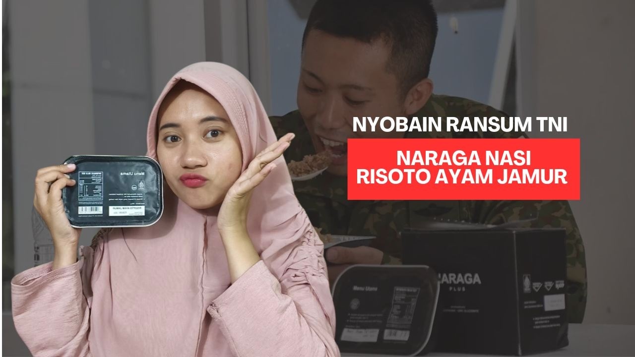 Nyobain Ransum TNI Naraga Nasi Risoto Ayam Jamur - Wuland Channel 