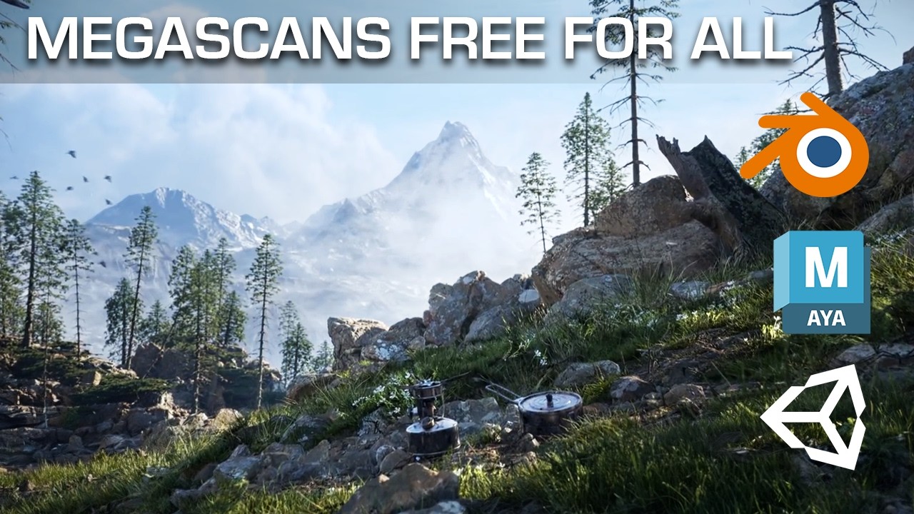 Megascans теперь бесплатен для всех 3D-программ