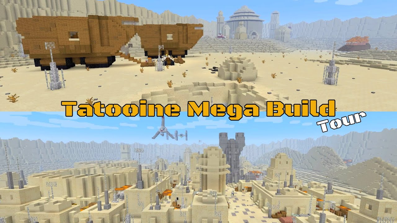 Мегастроительство Minecraft Survival Tatooine! ТУР! Заняло 9 месяцев.