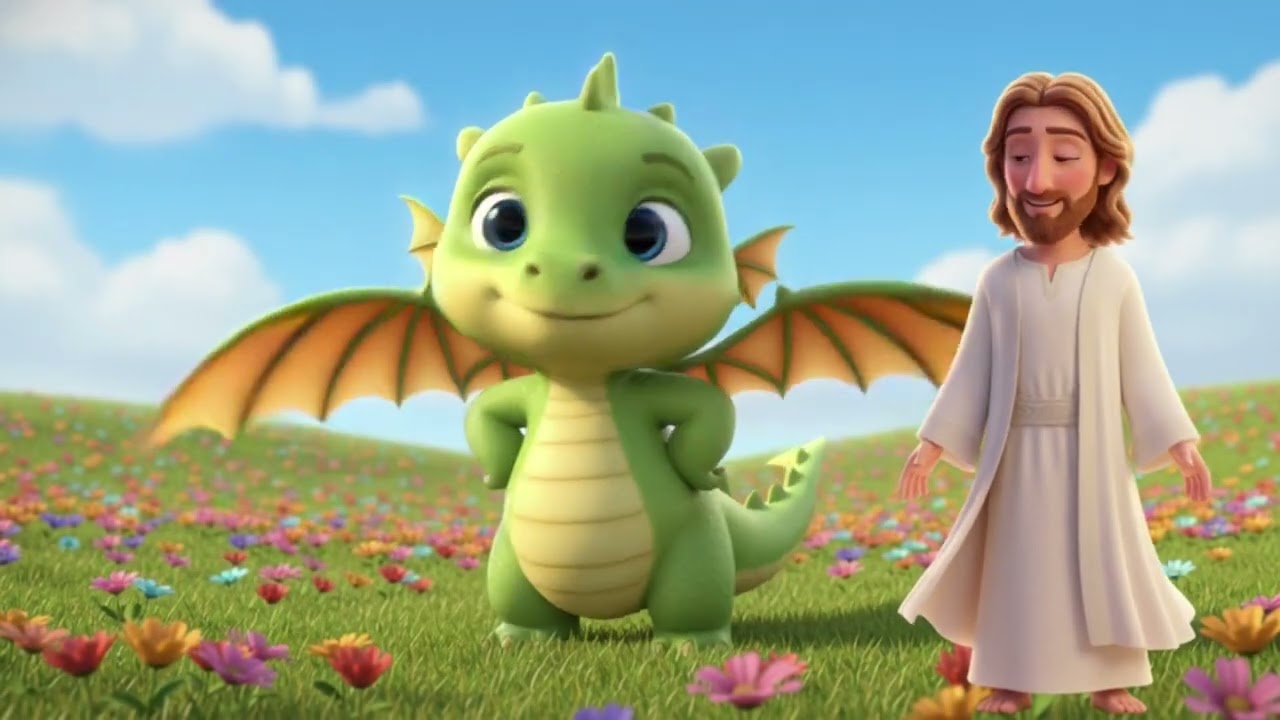 Jesus, Meu Amigo | Música Louvor Infantil para Crianças O Dragão fofinho de JESUS