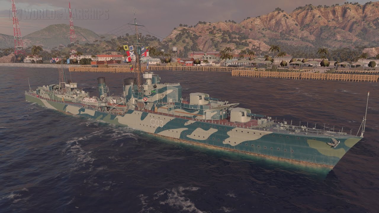 WoWS - Contratorpedeiro Cossack - N&iacute;vel VIII