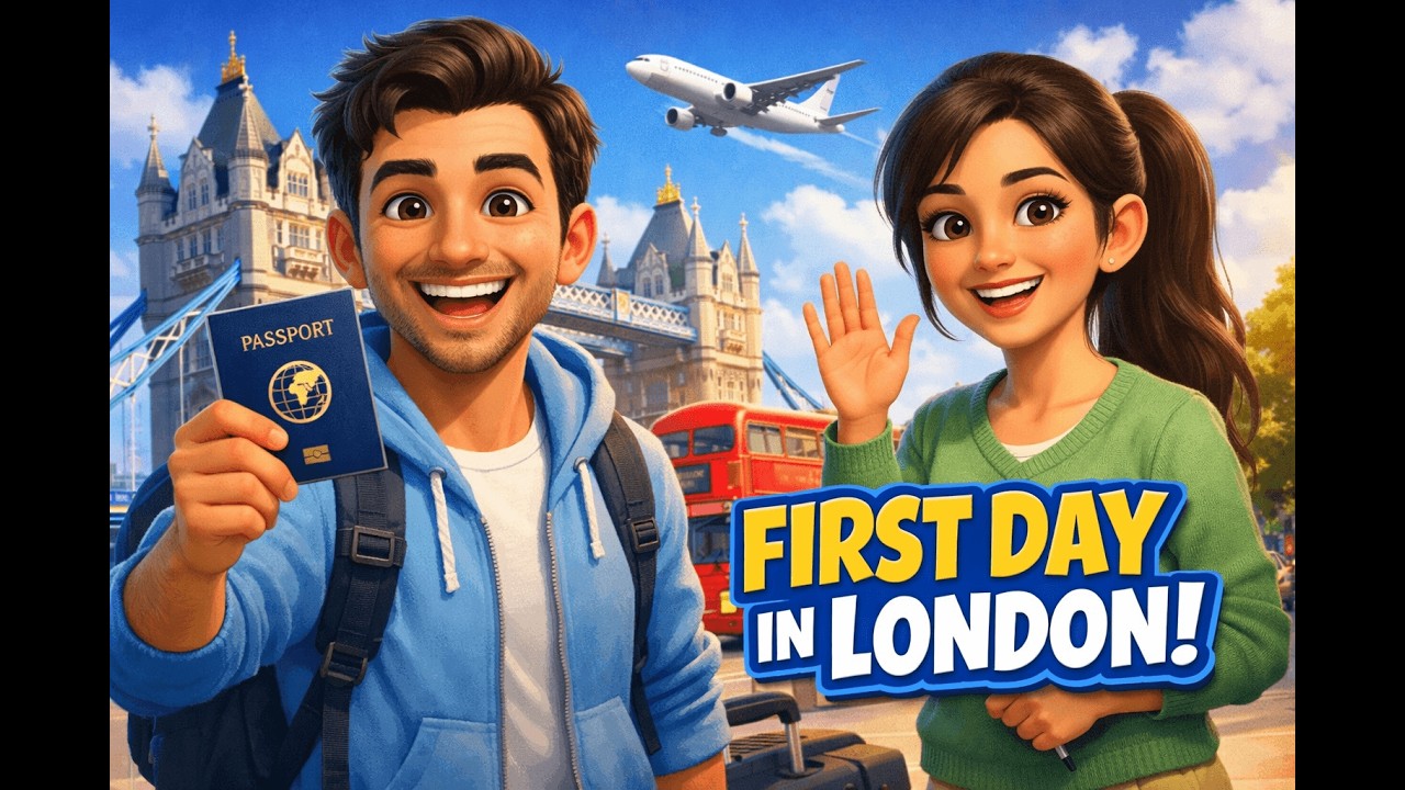 Learn English Through Story | Alex Arrives in London – Airport English