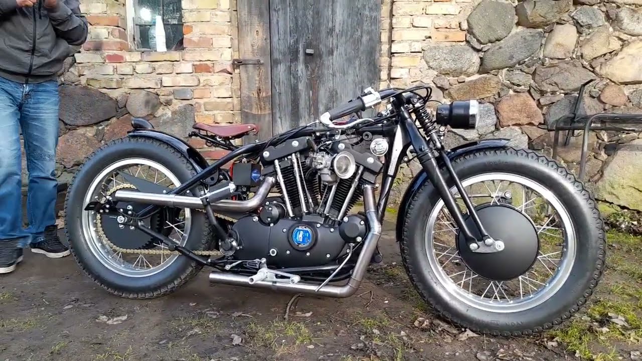 Lidobike#4 Harley Davidson Sportster Ironhead 1974 bobber custom by auglid