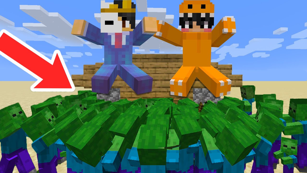 10 Security Build Hacks vs Zombies - Minecraft