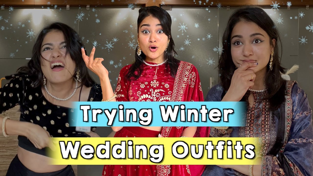 Trying Sundar WINTER Wedding Outfits😍 Lehenga, Suits, etc | Worth it ?