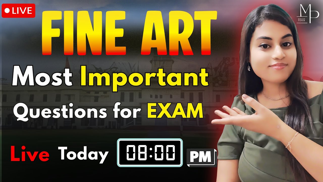 Live Today at 8:00 pm | Most Important Questions for Exam | CUET BFA 2026 |