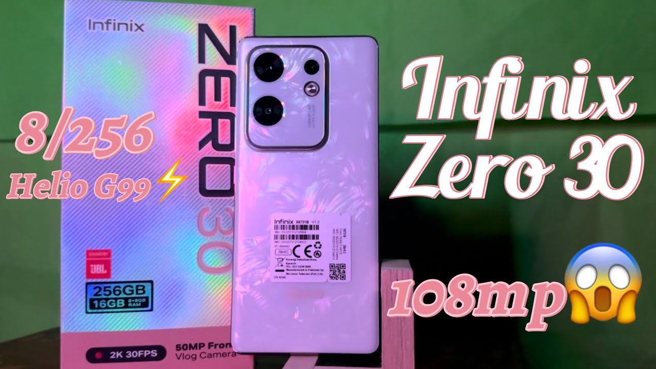 Infinix Zero 30 | 8/256 | 108mp Camera😱