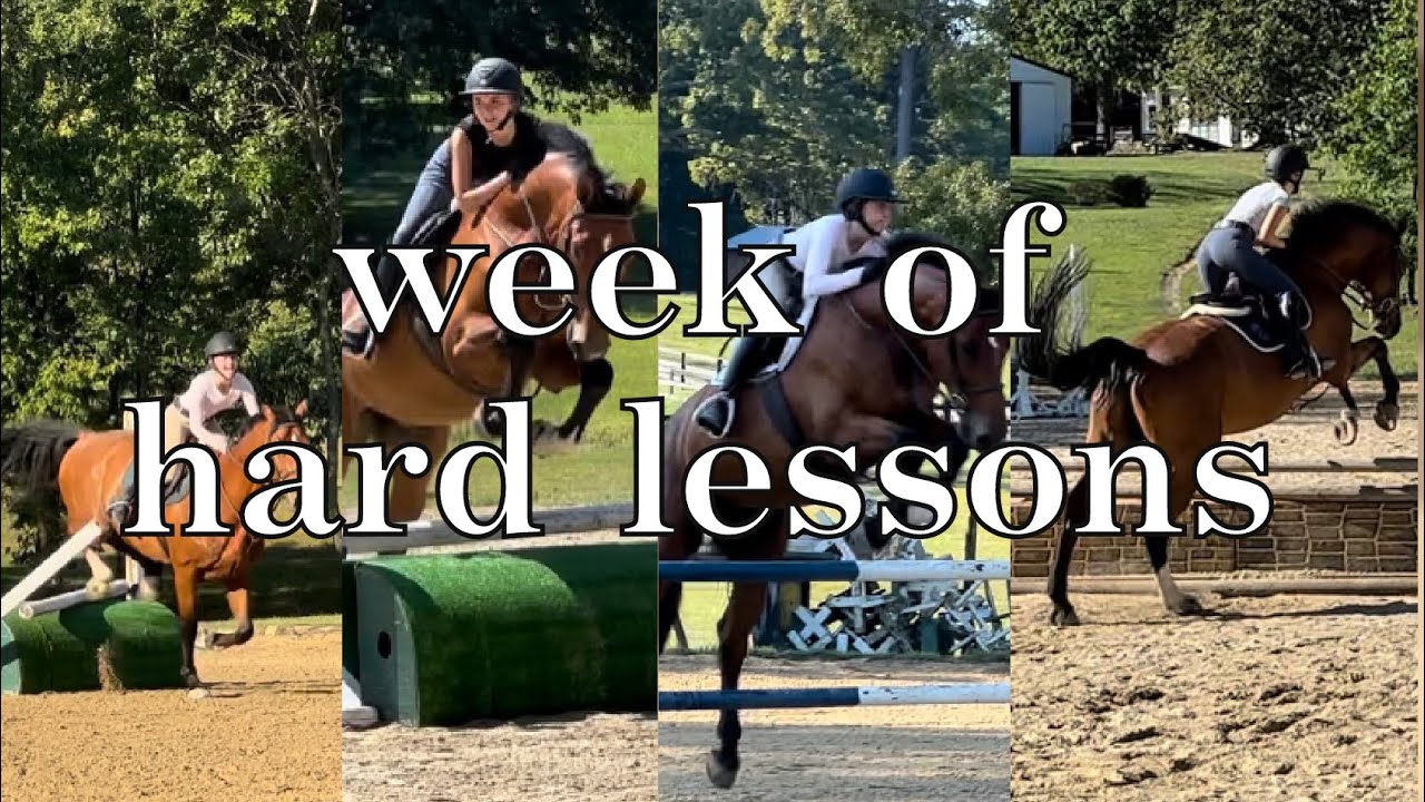 a week of riding lessons (detailed voiceover + raws)