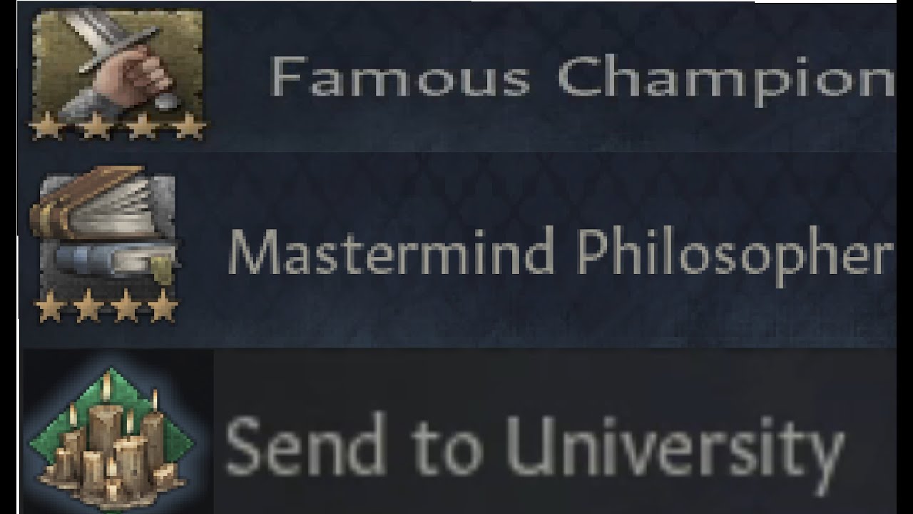 Crusader Kings 3 Everything You Need To Know About Education.