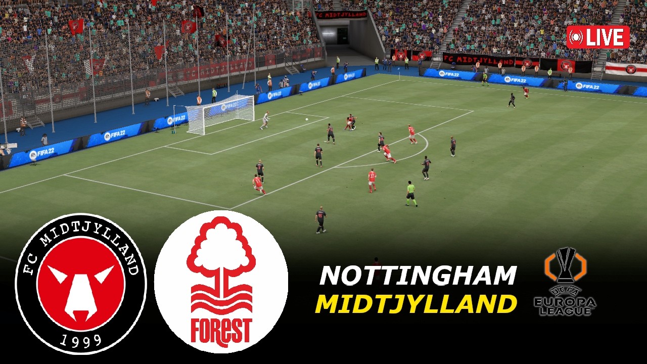 🔴Midtjylland vs Nottingham Forest LIVE | Europa League 2026 | eFootball Pes21 Simulation