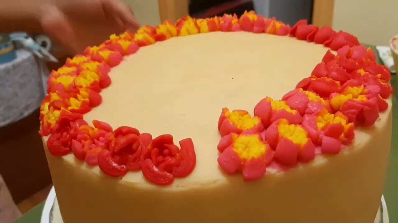 Russian Piping Tips design yema chiffon cake 