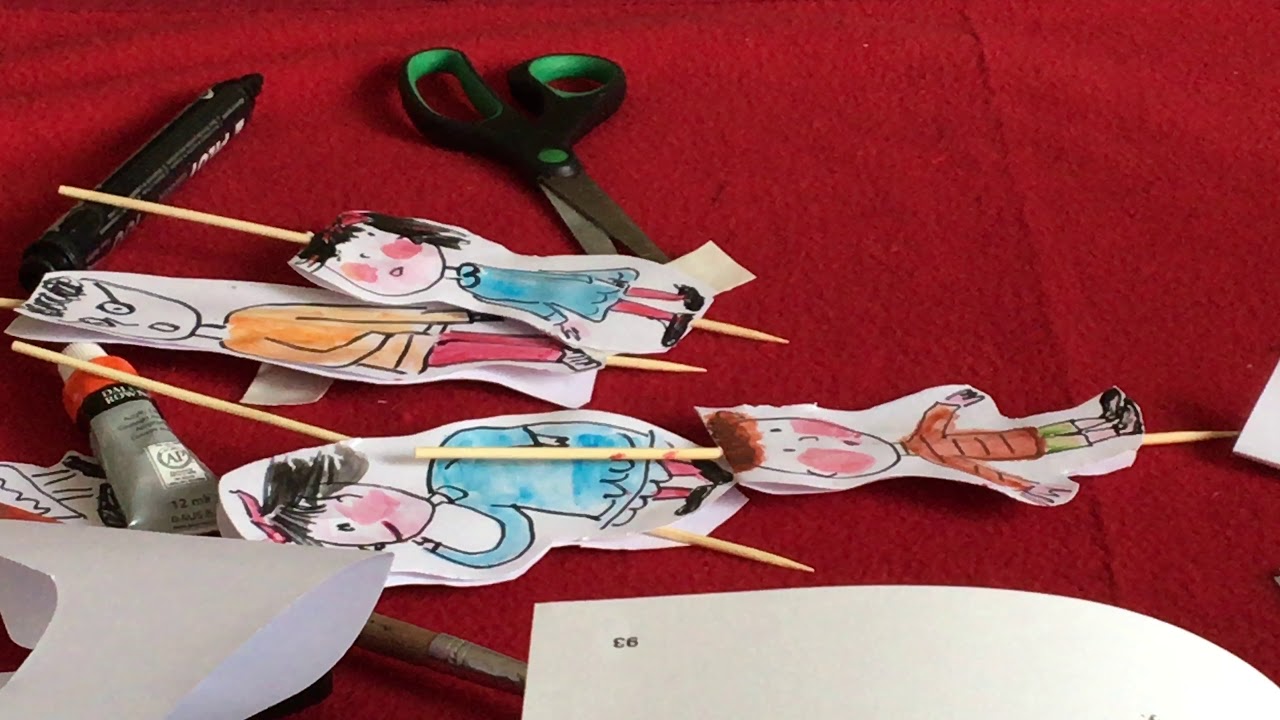 Jak zrobić papierową kukiełkę.