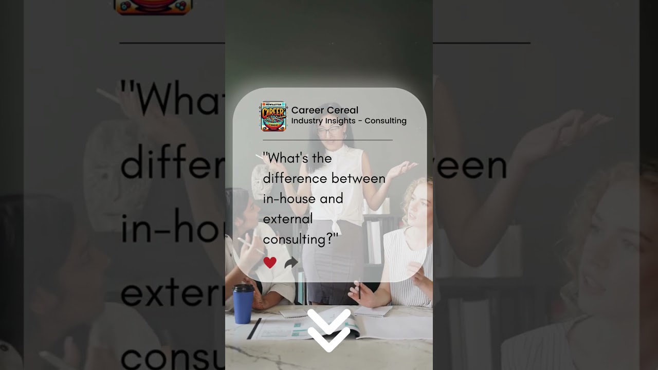What's the difference between in-house and external consulting?