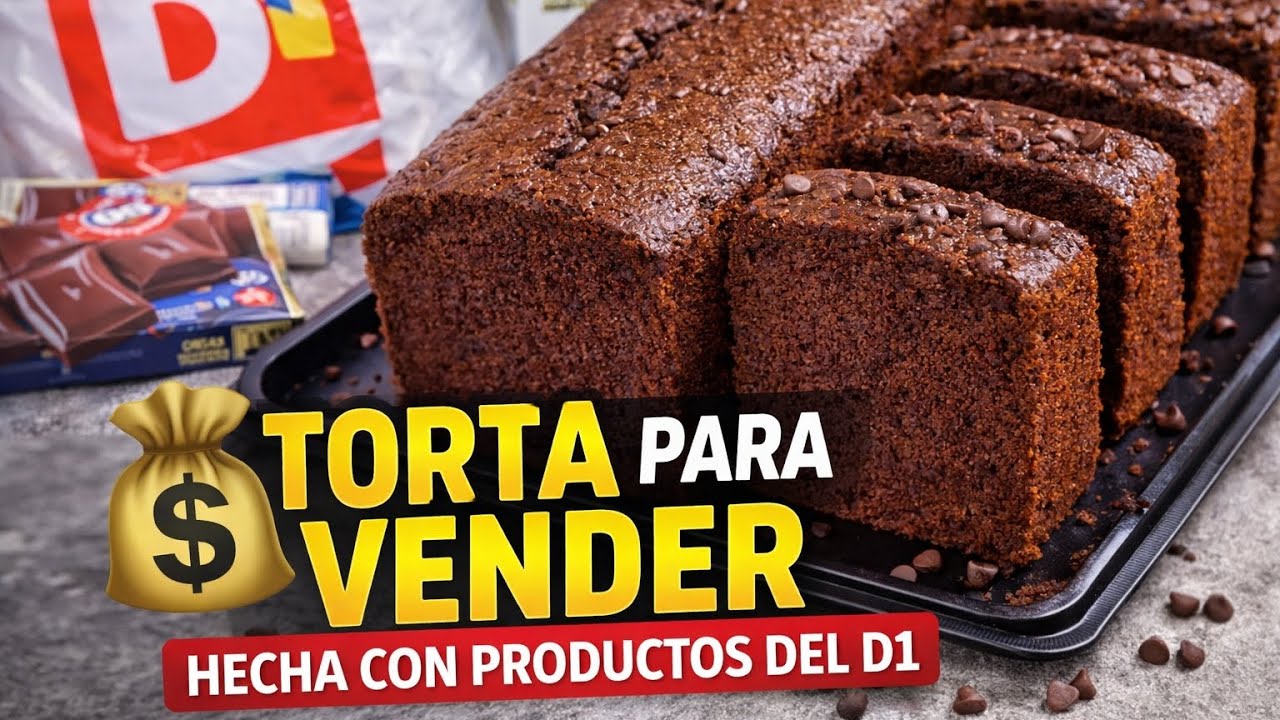 Gana dinero con TORTA de CHOCOLATE | con productos del D1 emprende paso a paso