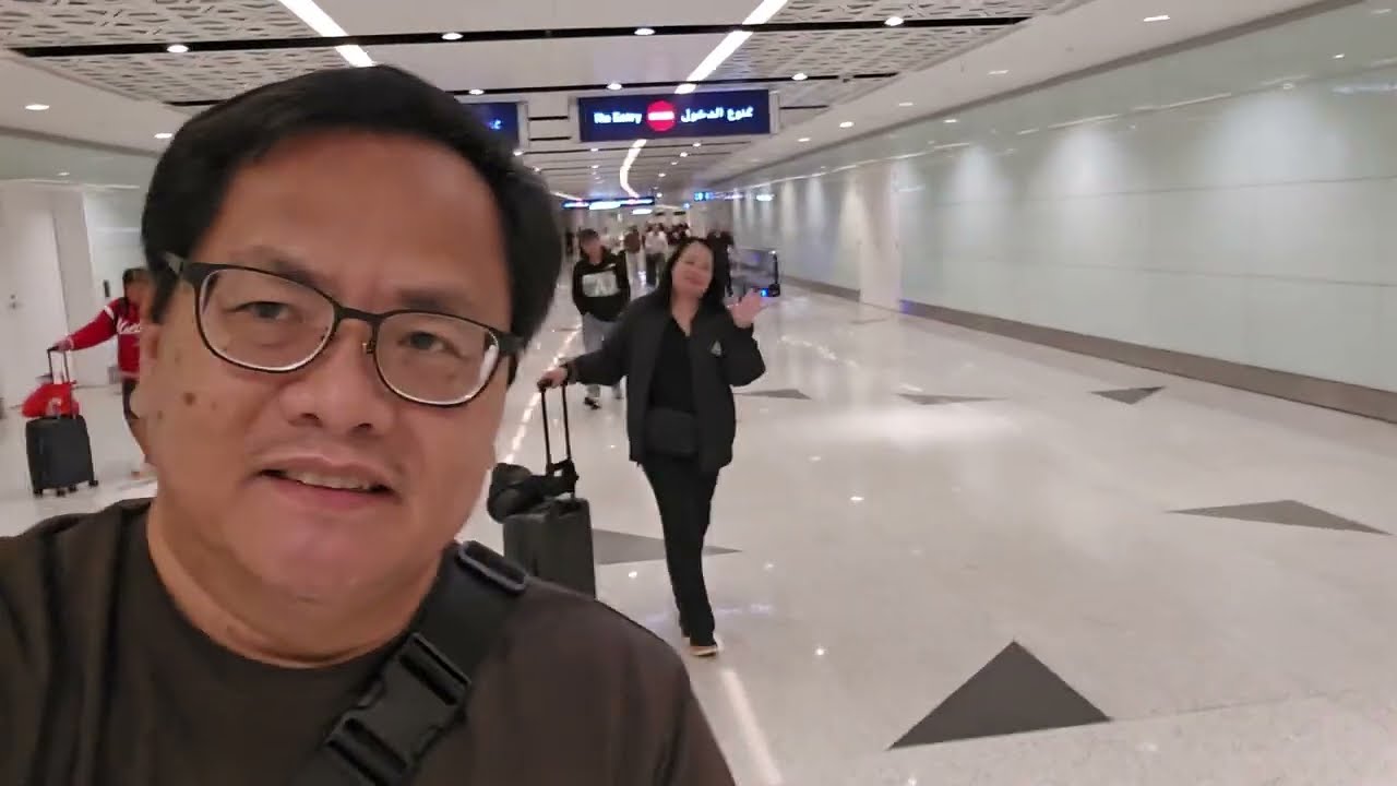 Long Walk Going To The Transfer Desk At The Impressive Jeddah Airport #jeddah #airportlook