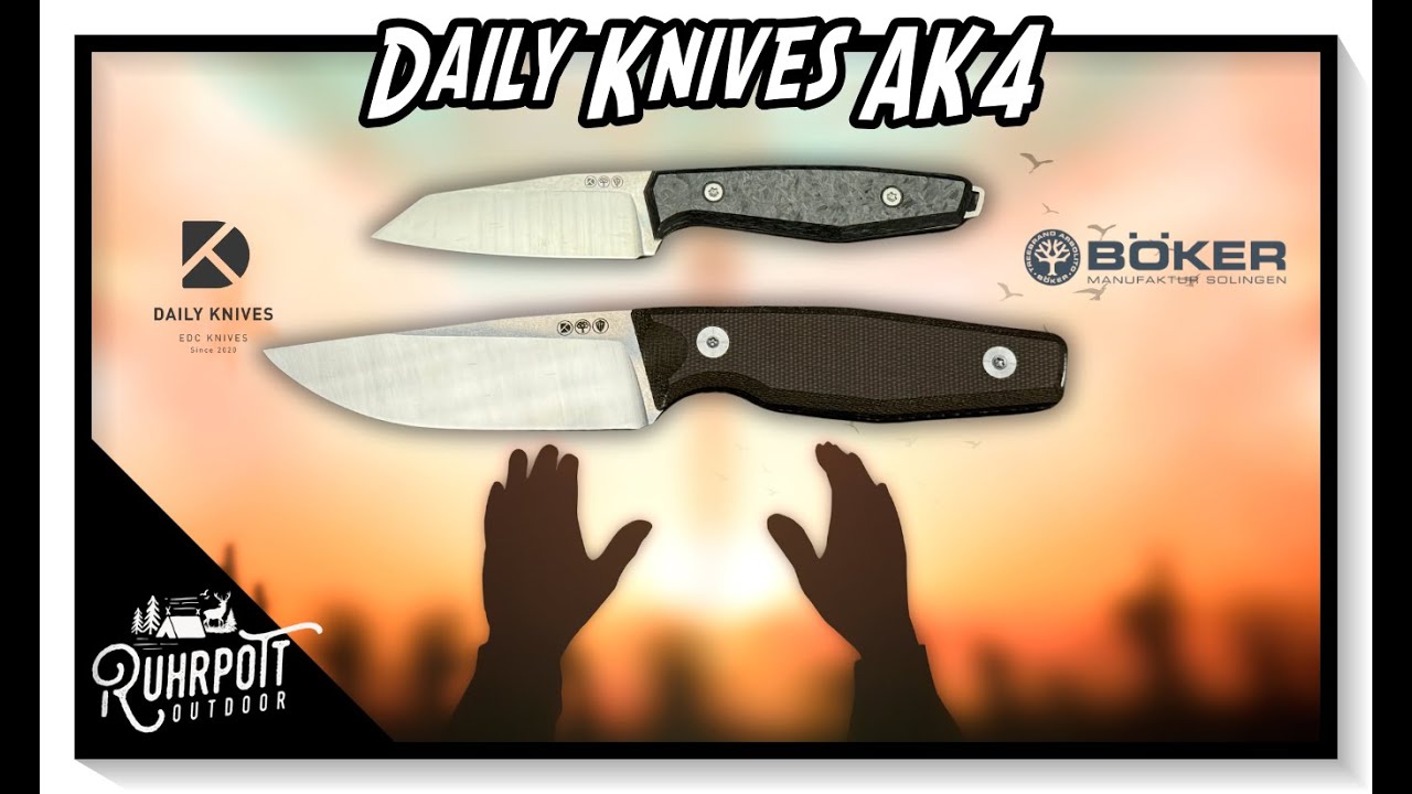 Daily Knives AK4 & AK1 in Magnacut by Böker Solingen