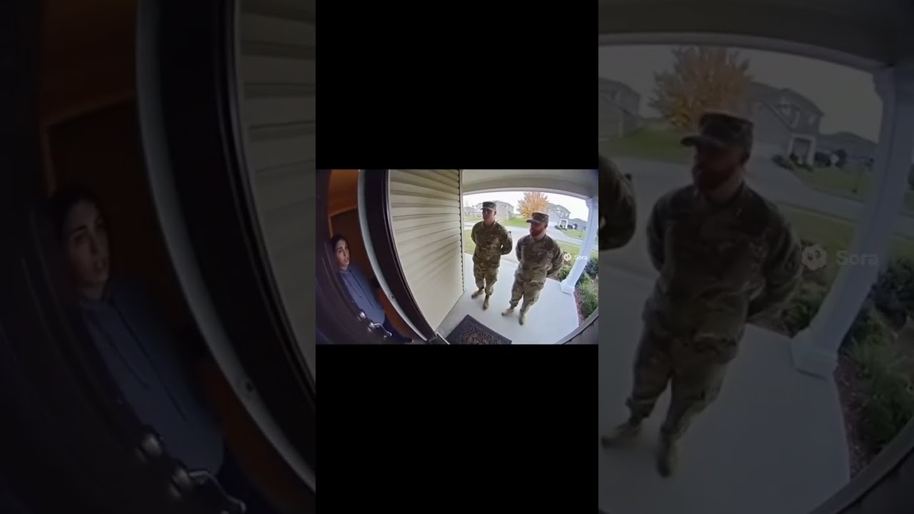 The soldiers inform his daughter about her father&rsquo;s death  #military #army #viral #sad #soldier #fyp