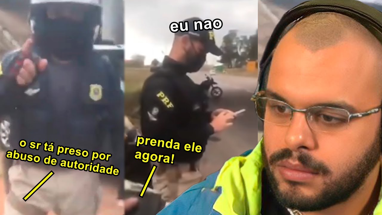 POLICIAL AGRIDE, RECEBE VOZ DE PRISÃO E COLEGA PASSA PANO - Maicon react