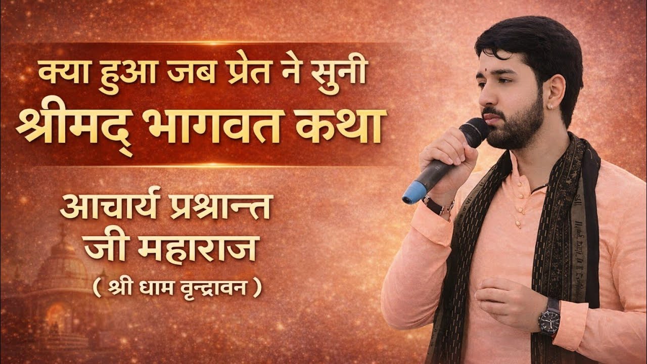 क्या हुआ जब प्रेत ने सुनी श्रीमद् भागवत कथा ( आचार्य श्री प्रशांत जी महाराज ) श्रीधाम वृन्दावन 