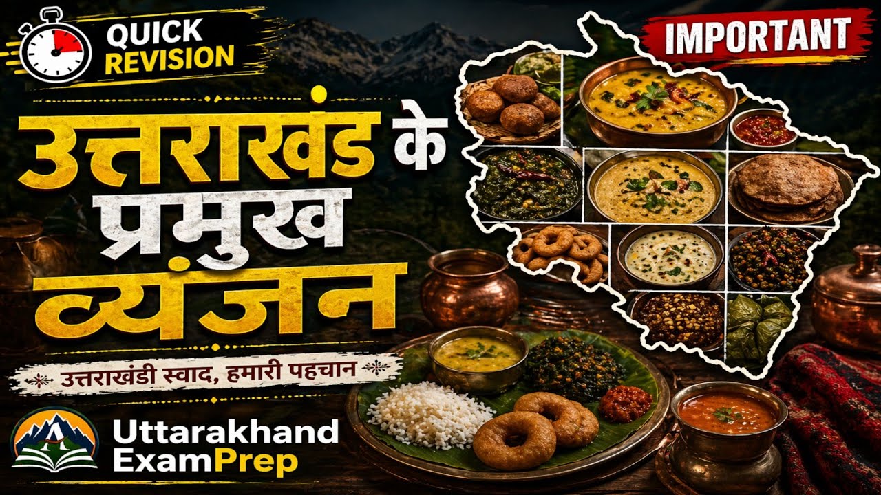 🍛 उत्तराखण्ड के पारंपरिक व्यंजन | Uttarakhand Traditional Foods & Dishes #uksssc #ukpsc #uttarakhand