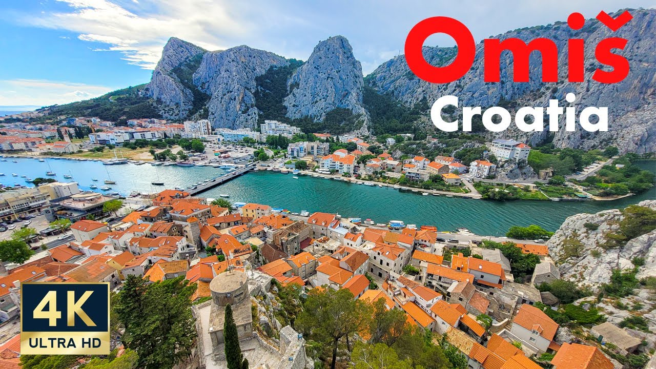 Omis Croatia 🇭🇷 4K Old Town Walking Tour 2022