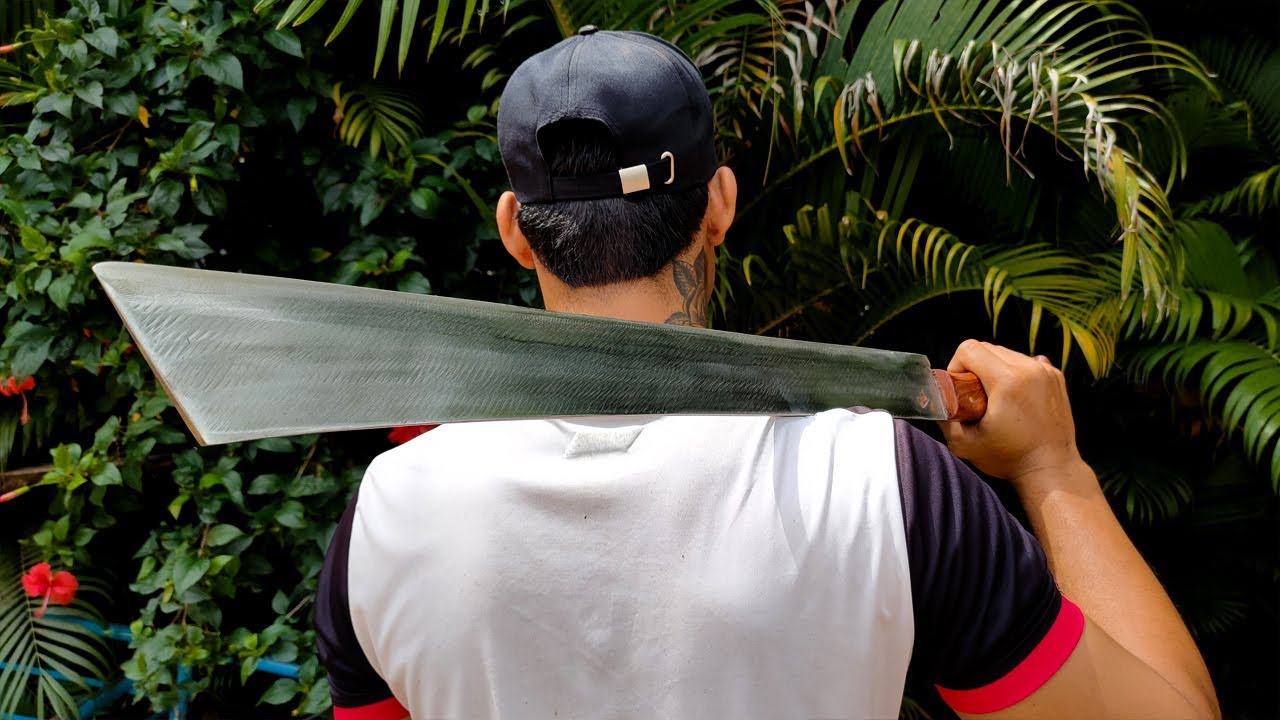 Knife Making - Forging A BIG (3.3lbs) Machete Knife for Farmer