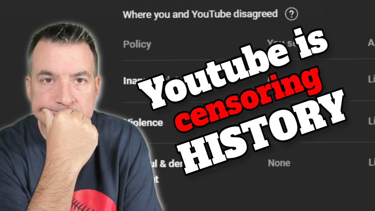 Youtube is CENSORING history (and what you can do about it)