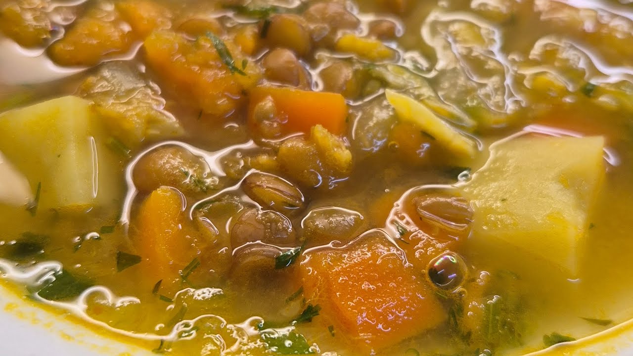 מרק ירקות עם עדשים בפנים 🥣🍜🍛פרק 3🥔🥕🥕🥔🥕