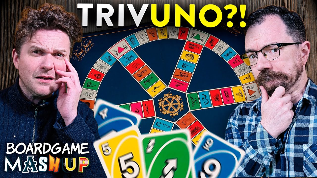 Trivial Pursuit X Uno | BOARD GAME MASHUP