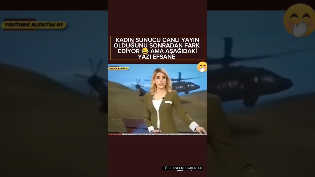 Kadın Sunucu Canlı Yayında Olduğunu Unuttu bian 😁 #haber