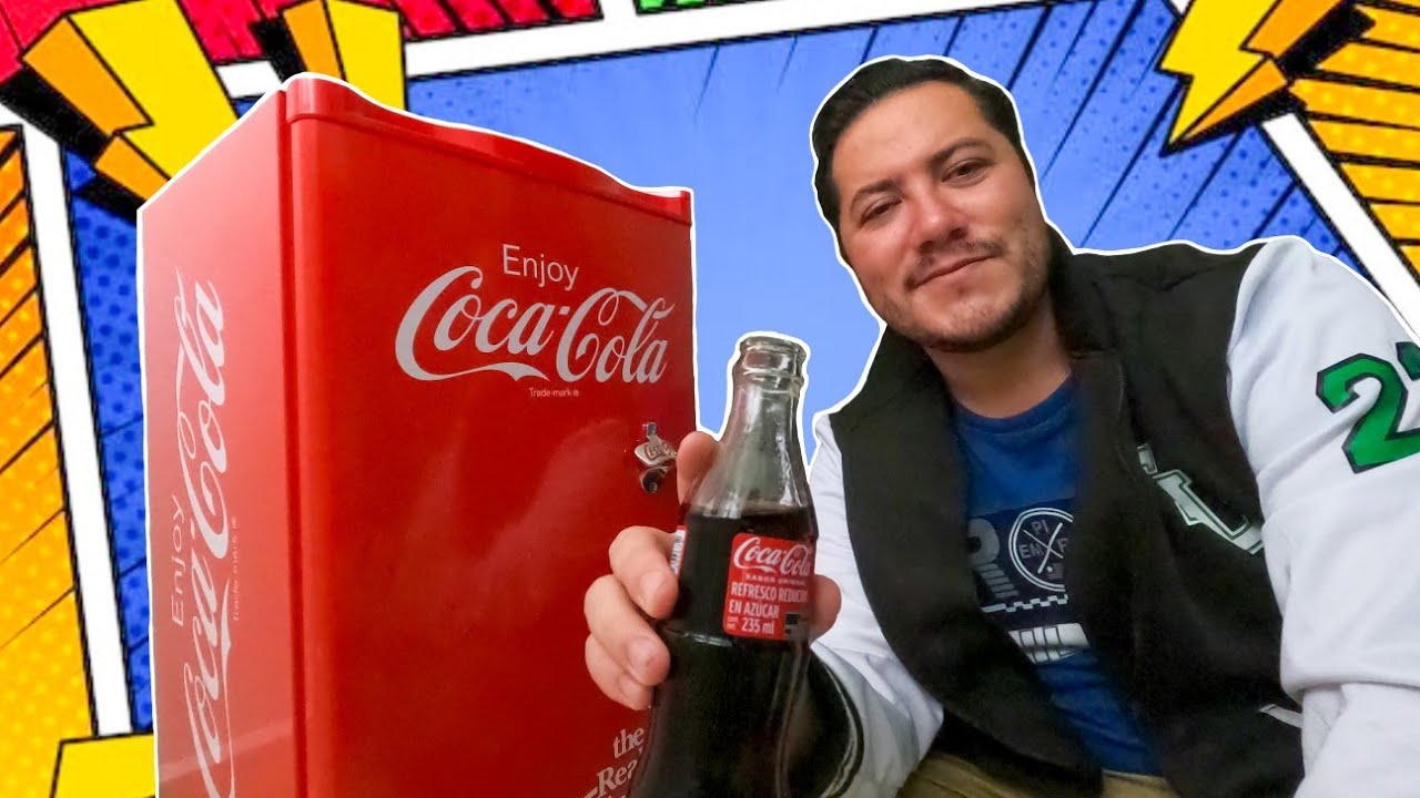 Compré el FRIGOBAR de COCA-COLA y lo llené de REFRESCOS