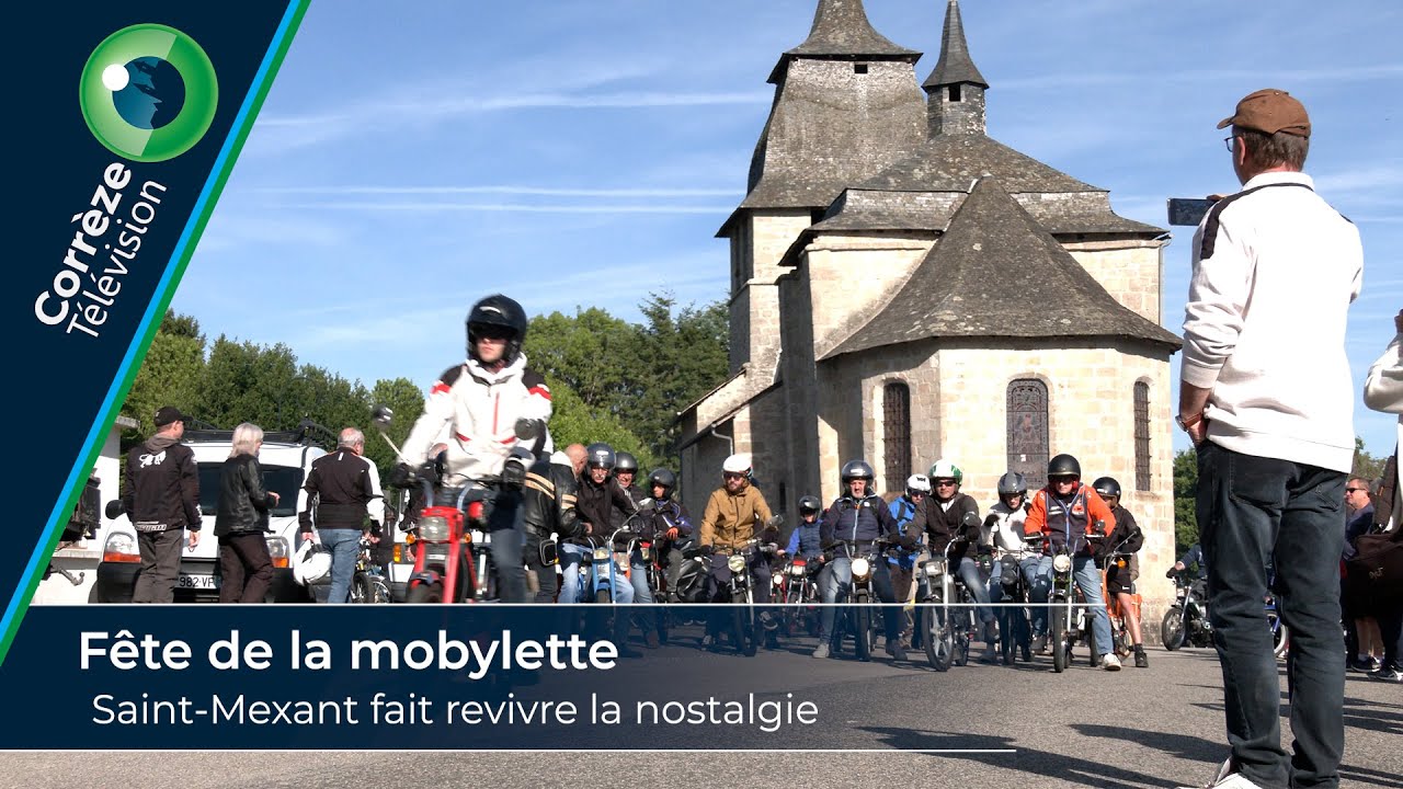 Fête de la mobylette de Saint Mexant : nostalgie et convivialité au rendez-vous