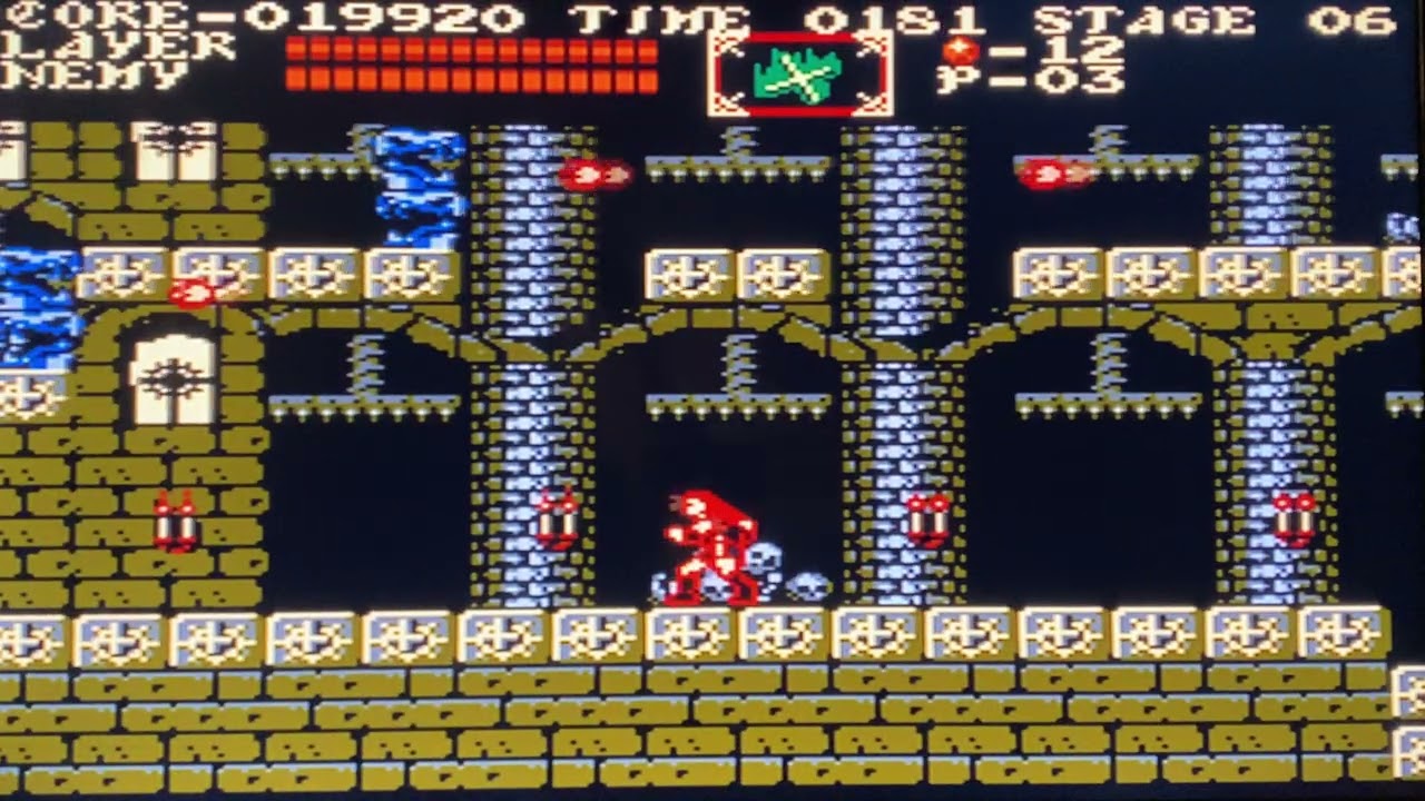Castlevania NES Bloody Adventures Hack Medusa Stage
