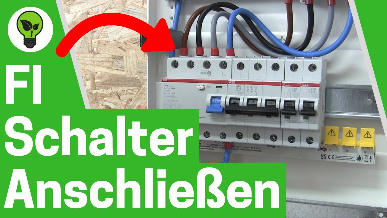 FI Schalter Anschließen ✅ GENIALE ANLEITUNG: Wie RCD Fehlerstrom Schutzschalter Richtig Verdrahten?