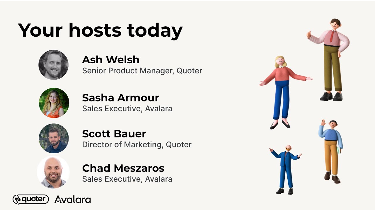 Integration Launch: Quoter + Avalara Sales Tax Session