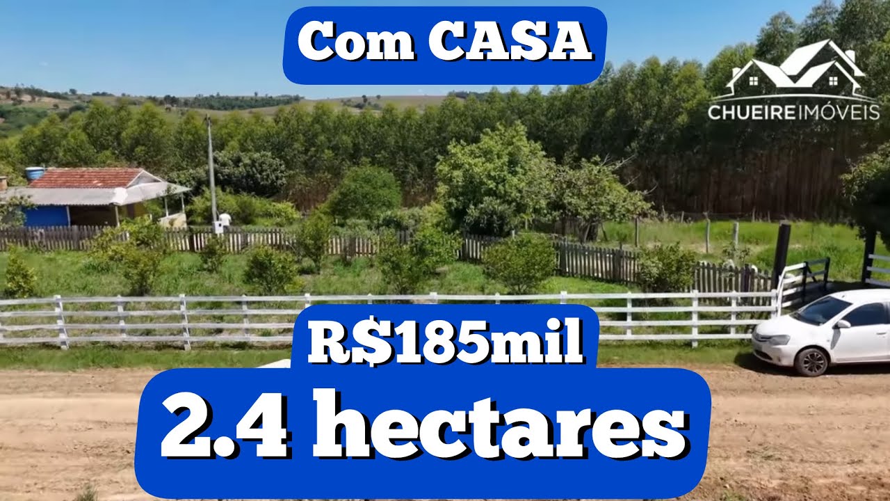 ***Indisponível*** CHÁCARA COM CASA 2.4 HECTARES POMAR SOMENTE R$185mil OPORTUNIDADE