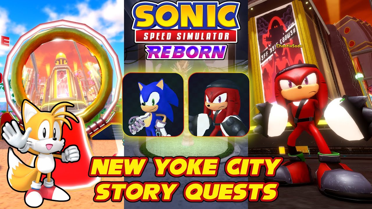 All New Yoke City Story Quests Guide + Exploring the New World! (Sonic Speed Simulator)