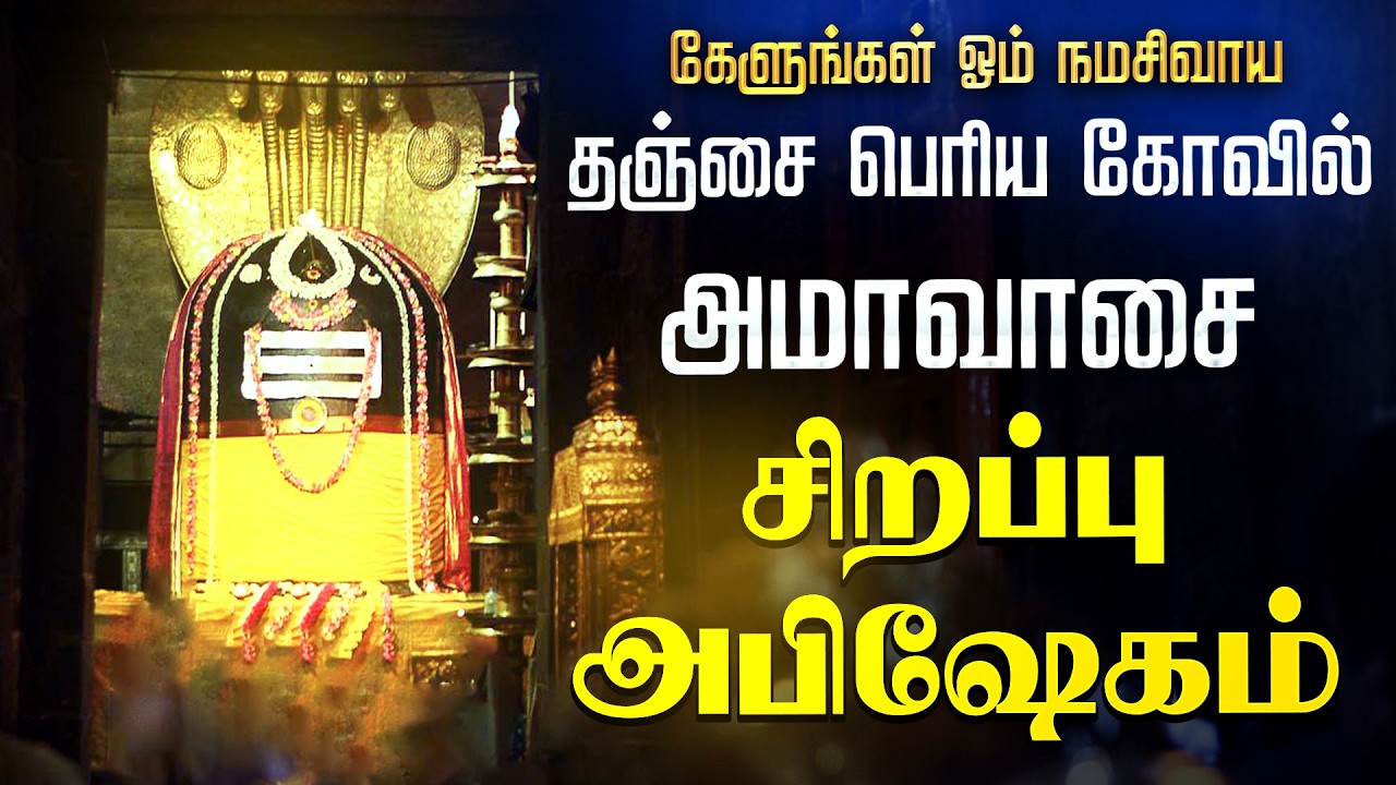 🔴மஹா சிவராத்திரி தஞ்சை பெருவுடையார் கோயில் சிவன் சிறப்பு அபிஷேகம் -Tanjavur  NAMASHIVAYA SONG LIVE