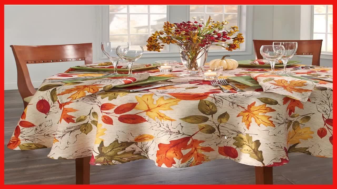 Elevate Every Meal with Elrene Home Fashions Fall Tablecloth